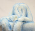LIGHT BLUE -2 Tone Thick Fake Faux Fur Shaggy Long Pile - 64" Width For Coats Costumes Scarfs Rugs Crafts Decor - Quilting, Pillows,Throws