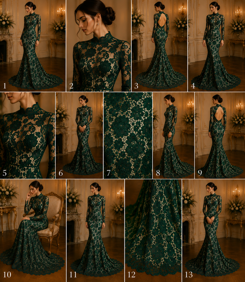 Floral Guipure Lace Fabric - HUNTER - Bridal Wedding Dress Lace a Mesh Fabric for Prom Dress. Sold By The Yard
