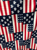 American Flags Print - Anti Pill Theme Fleece Fabric, 60” Inches Wide – Sold By The Yard
