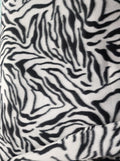 Zebra Print - Anti Pill Theme Fleece Fabric, 60” Inches Wide – Sold By The Yard White