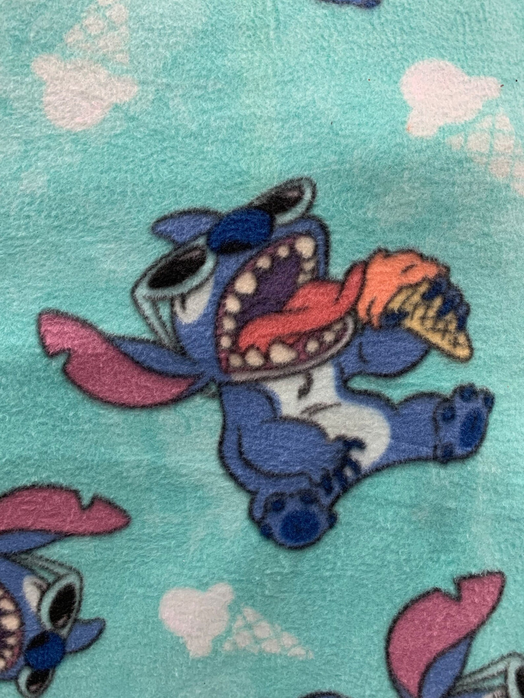Stitch Ice Cream Fleece Fabric/ Stitch Fleece Fabric / Sold By The Yard / 58" Wide /Anti Pill Fleece/ Perfect for Blanket, Bed Spread