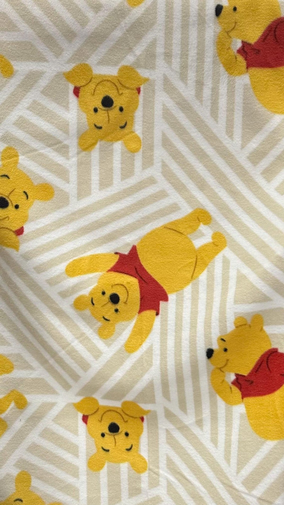 Winnie Pooh Fleece Fabric By The Yard, Disney Pooh Bear Fabric, Baby Blanket Fabric, Nursery Fabric, Soft Anti Pill Fleece, Kids Fabric