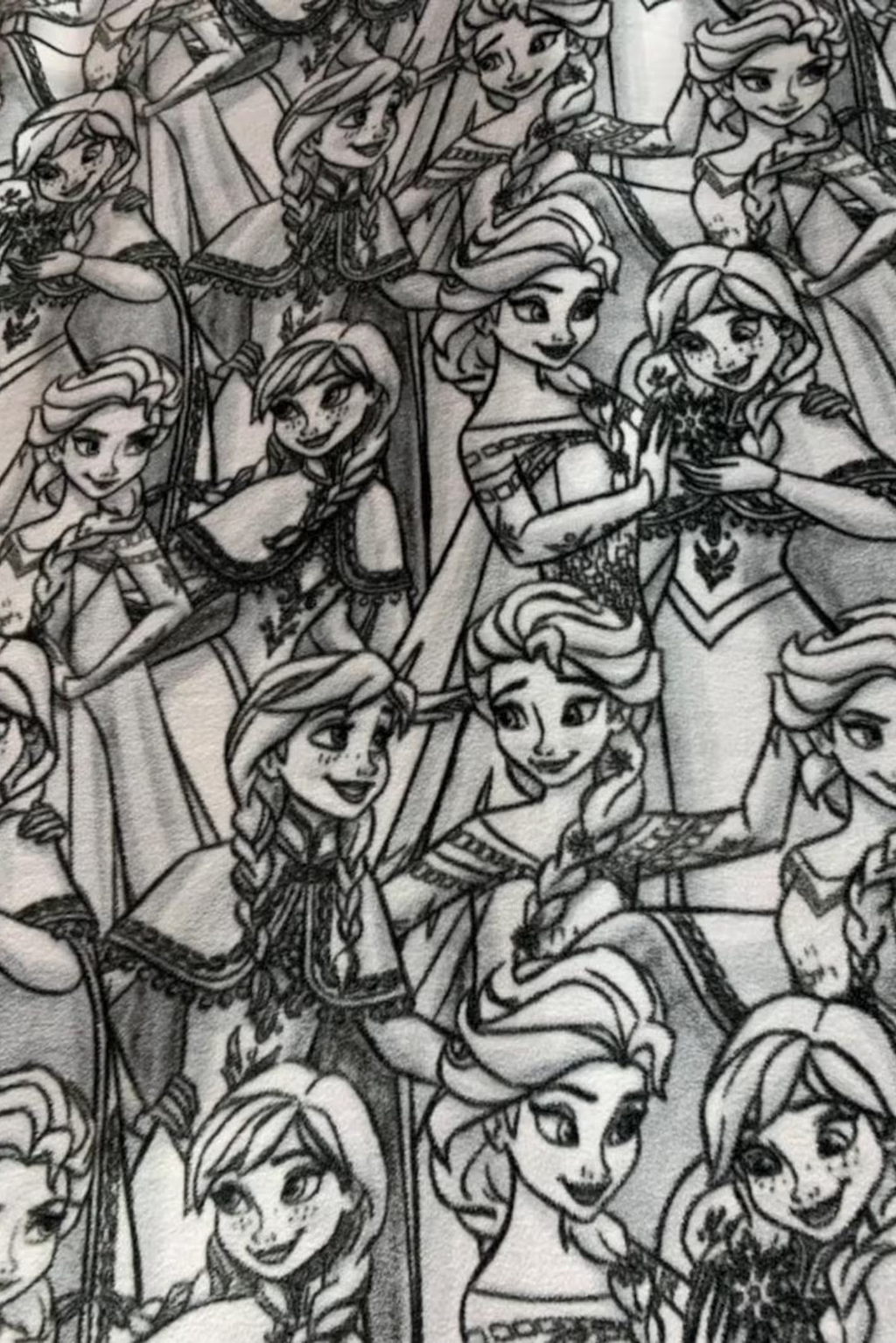 Frozen Fleece Fabric/ Anna and Elsa Character Fleece Fabric / Sold By The Yard / 58" Wide / Perfect for Blanket, Bed Spread