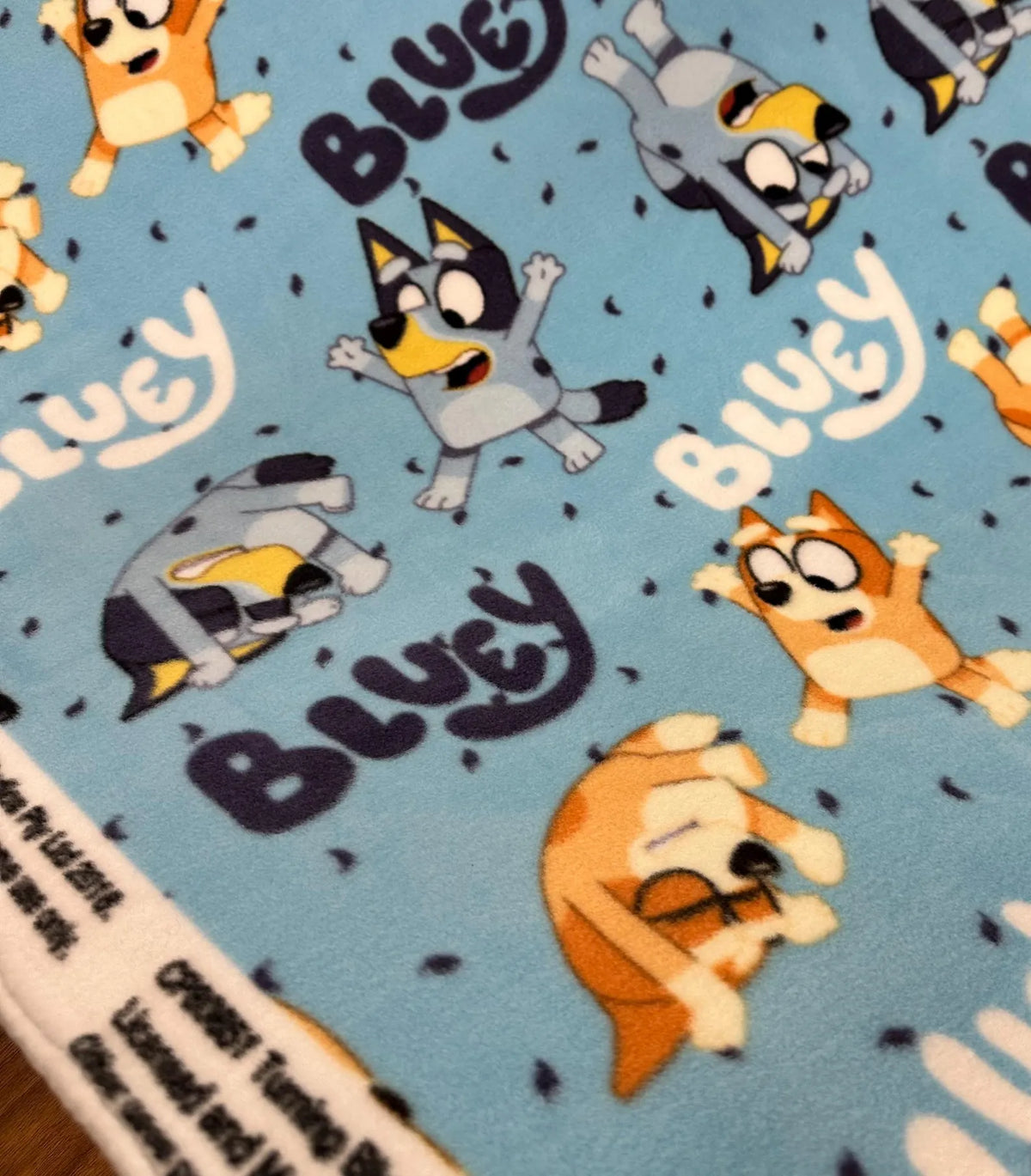 Bluey Fleece Fabric by the Yard, 4 Designs, 58” Wide, 100% Polyester, Bluey & Bingo Character Fabric for Blankets, Sewing and Crafts