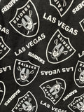 Las Vegas Raiders Fleece Fabric by the Yard, NFL Raiders Fabric, Football Blanket Fabric, Raiders Team Fabric for Blankets Pajamas Crafts