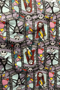 Nightmare Before Christmas Jack and Sally Fleece Fabric/Disney Character/ Anti Pill Fleece/Sold By The Yard -Halloween costumes, Blanket