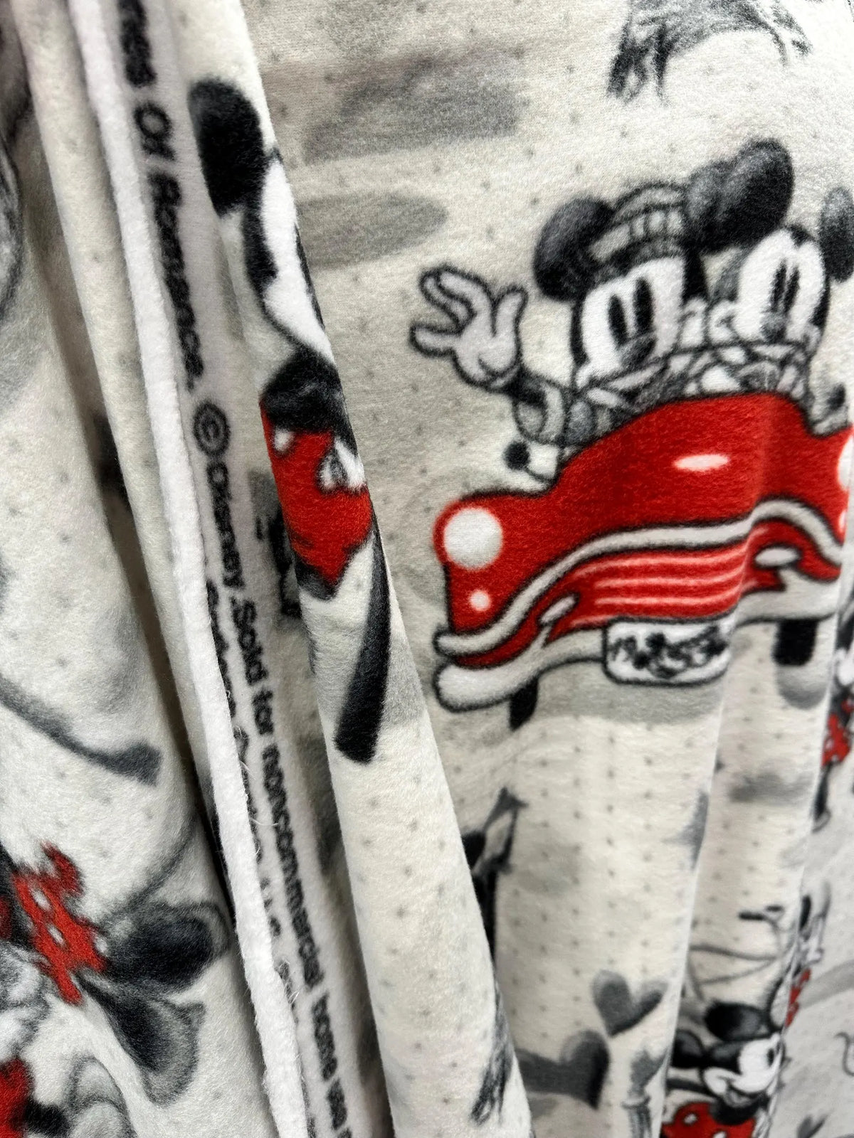 Classic Mickey and Minnie Fabric Fleece / Sold by the Yard / 58" Wide /Anti Pill Fleece/ Perfect for Blanket, Bed Spread