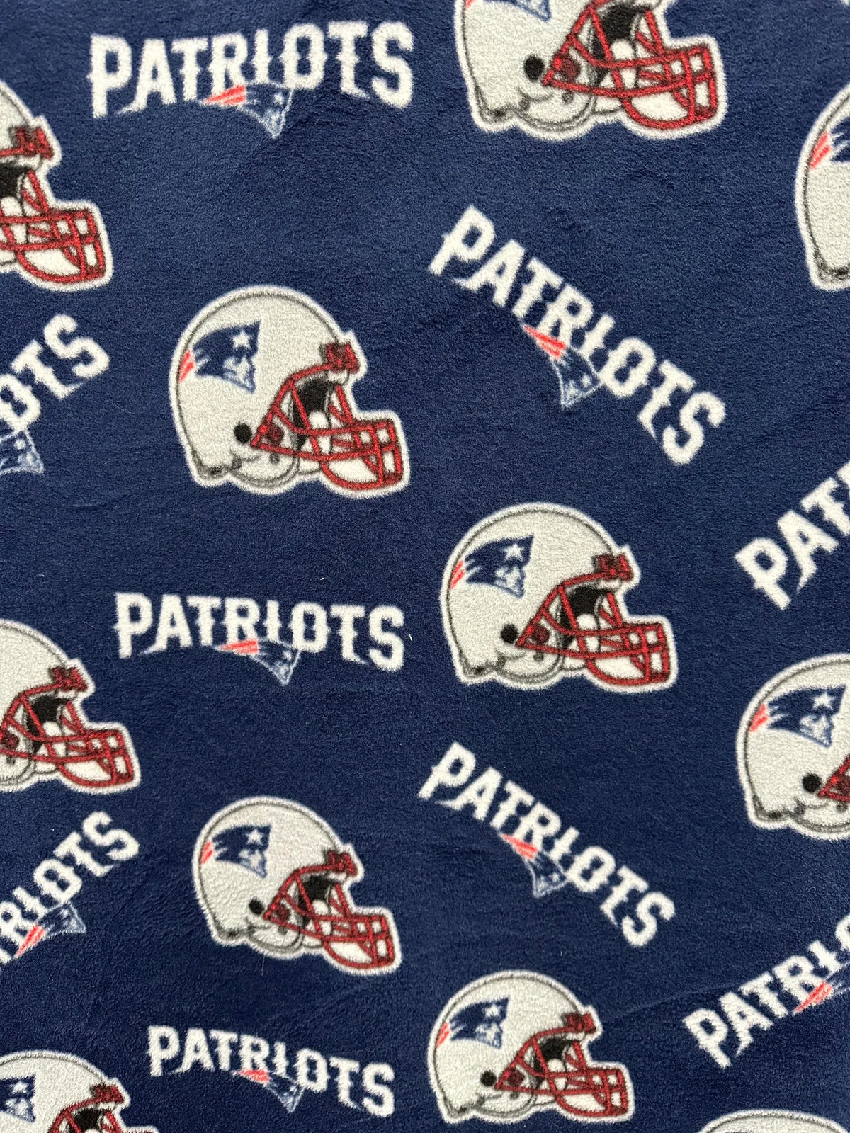 New England Patriots Fleece Fabric by the Yard – NFL Football Anti Pill Fleece – Licensed Sports Fabric