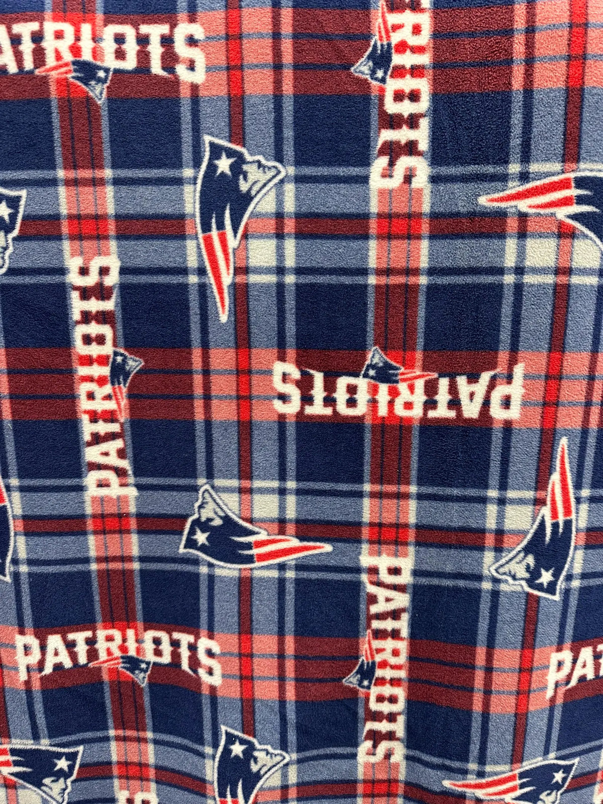 New England Patriots Fleece Fabric by the Yard – NFL Football Anti Pill Fleece – Licensed Sports Fabric