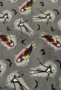 Nightmare Before Christmas Fleece Fabric by the Yard, Jack Skellington Sally Print, Halloween Fleece Blanket Fabric, Anti Pill Polar Fleece