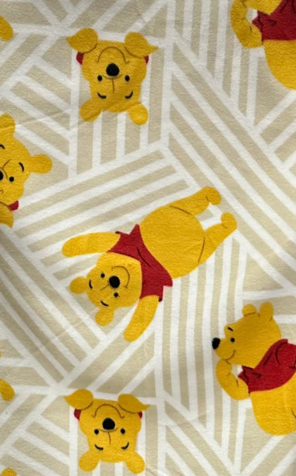 Winnie Pooh Fleece Fabric By The Yard, Disney Pooh Bear Fabric, Baby Blanket Fabric, Nursery Fabric, Soft Anti Pill Fleece, Kids Fabric