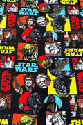 Star Wars Fleece Fabric by the Yard, Anti-Pill Polar Fleece, Darth Vader Yoda Millennium Falcon, Licensed Character Fabric