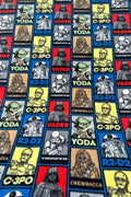 Star Wars Fleece Fabric by the Yard, Anti-Pill Polar Fleece, Darth Vader Yoda Millennium Falcon, Licensed Character Fabric
