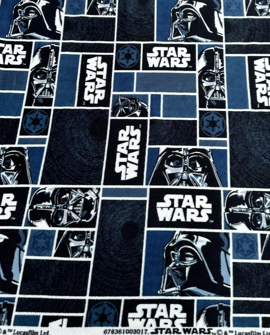 Star Wars Fleece Fabric by the Yard, Anti-Pill Polar Fleece, Darth Vader Yoda Millennium Falcon, Licensed Character Fabric