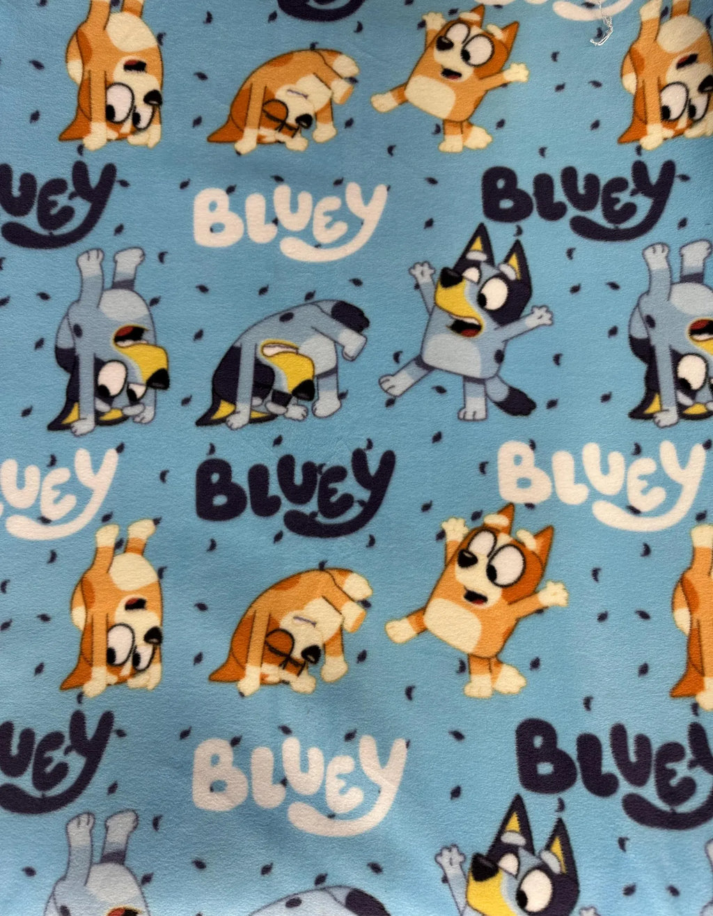 Bluey Fleece Fabric by the Yard, 4 Designs, 58” Wide, 100% Polyester, Bluey & Bingo Character Fabric for Blankets, Sewing and Crafts