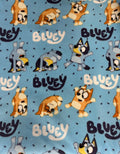 Bluey Fleece Fabric by the Yard, 4 Designs, 58” Wide, 100% Polyester, Bluey & Bingo Character Fabric for Blankets, Sewing and Crafts