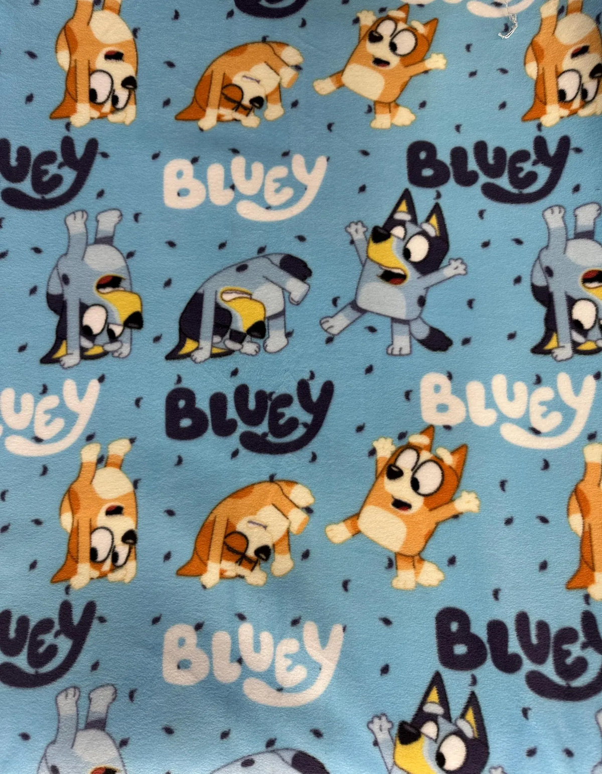 Bluey Fleece Fabric by the Yard, 4 Designs, 58” Wide, 100% Polyester, Bluey & Bingo Character Fabric for Blankets, Sewing and Crafts
