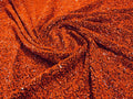 5mm Sequins on a Stretch Velvet 2-Way Stretch Sold By The Yard. Burnt Orange For Prom Dress Evening Wedding Bridal Gowns