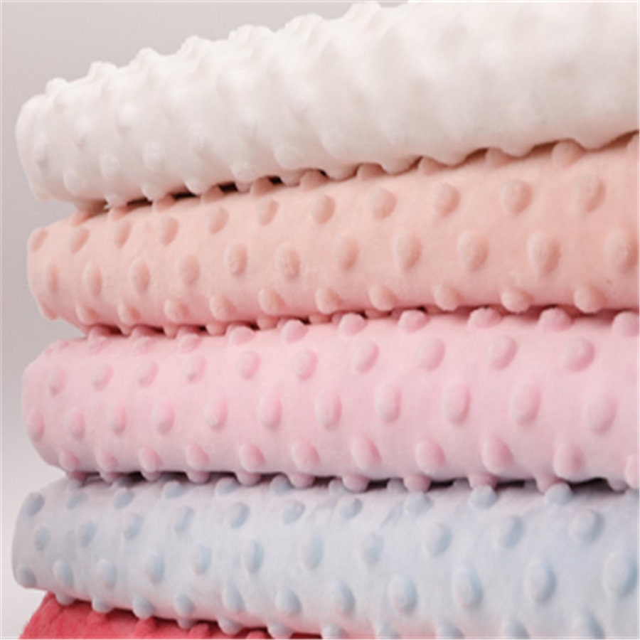 MINKY - Baby Blanket Crafts Decor Ultra Soft Cuddling - Minky Dimple Dot Soft Cuddle Fabric - Craft Fabrics Sold by The Yard. Camel