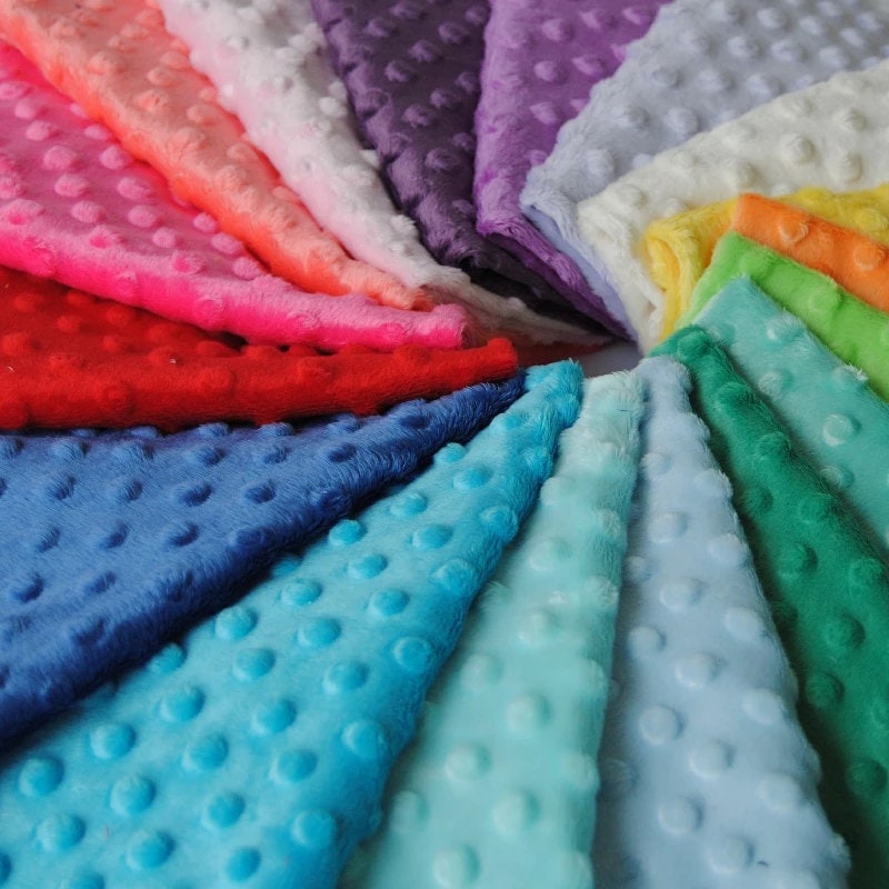 MINKY - Baby Blanket Crafts Decor Ultra Soft Cuddling - Minky Dimple Dot Soft Cuddle Fabric - Craft Fabrics Sold by The Yard. Camel
