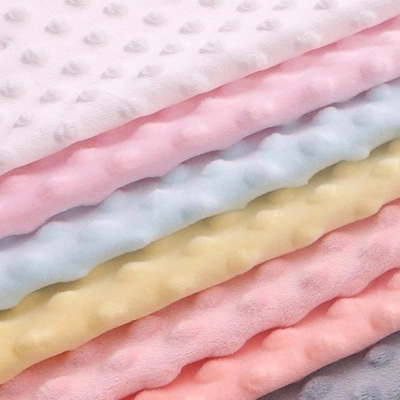 MINKY - Baby Blanket Crafts Decor Ultra Soft Cuddling - Minky Dimple Dot Soft Cuddle Fabric - Craft Fabrics Sold by The Yard. Purple
