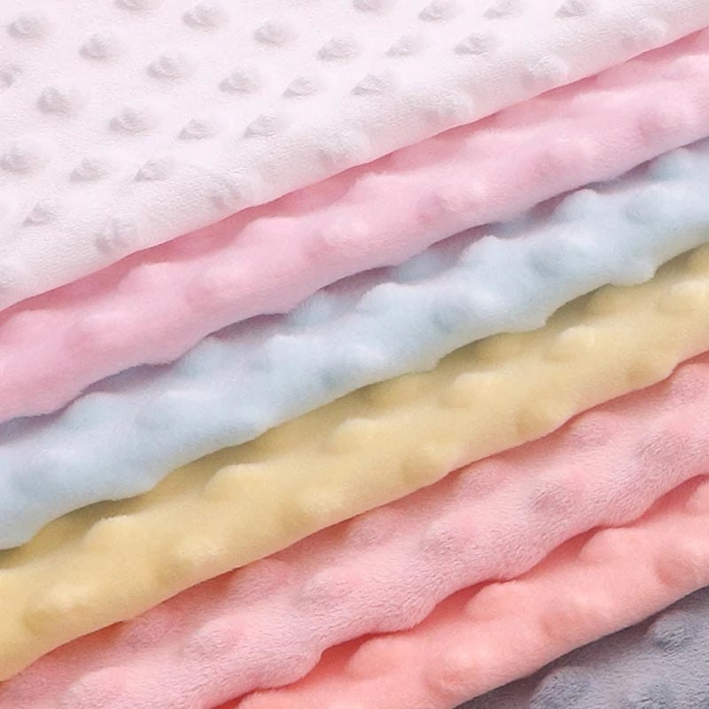 MINKY - Baby Blanket Crafts Decor Ultra Soft Cuddling - Minky Dimple Dot Soft Cuddle Fabric - Craft Fabrics Sold by The Yard. Camel