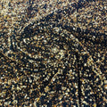SEQUIN VELVET - Sequins on a Stretch Velvet 2-Way Stretch Sold By The Yard. GOLD - For Fashion Dress Evening Dress Prom Quinceanera