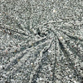 SEQUIN VELVET - Sequins on a Stretch Velvet 2-Way Stretch Sold By The Yard. SILVER - For Fashion Dress Evening Dress Prom Quinceanera