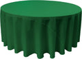 EMERALD - Polyester Poplin Washable Round Tablecloth, Stain Wrinkle Resistant Table Cover 120", Fabric Table Cloth Dinning, Kitchen, Party