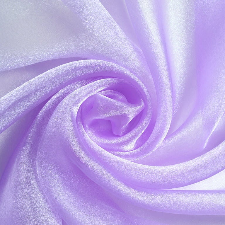 ORGANZA - Polyester Soft Light Weight, Sheer - See Through Crystal Organza Fabric Sold By The Yard.
