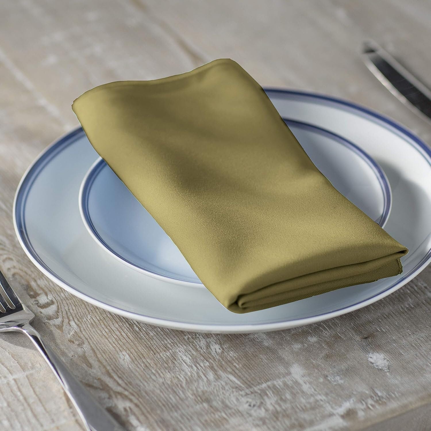 DKSAGE - Poly Poplin Napkin - 18" X 18" - Cloth Napkins, Washable Reusable Napkins Wrinkle Resistance Napkins for Dinner, Wedding,Parties
