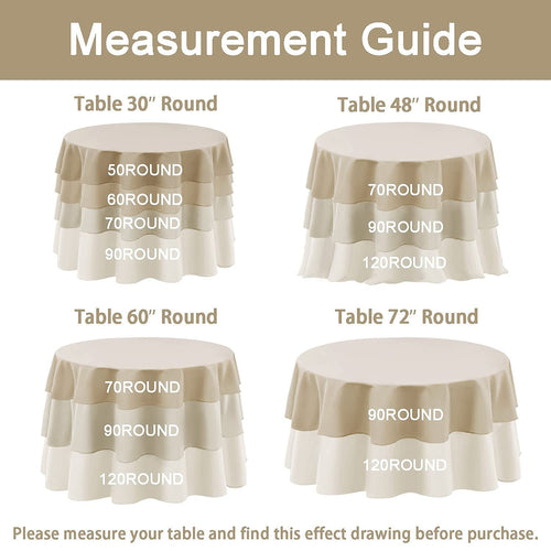 BLACK - Round Tablecloth Table Cloth Satin Rosette Tablecloth - 3D Floral Table Cloth for Wedding Baby Shower Birthday Tea Party Dessert