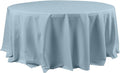 DUSTYBLUE - Polyester Poplin Washable Round Tablecloth, Stain Wrinkle Resistant Table Cover 120", Fabric Table Cloth Dinning, Kitchen, Party
