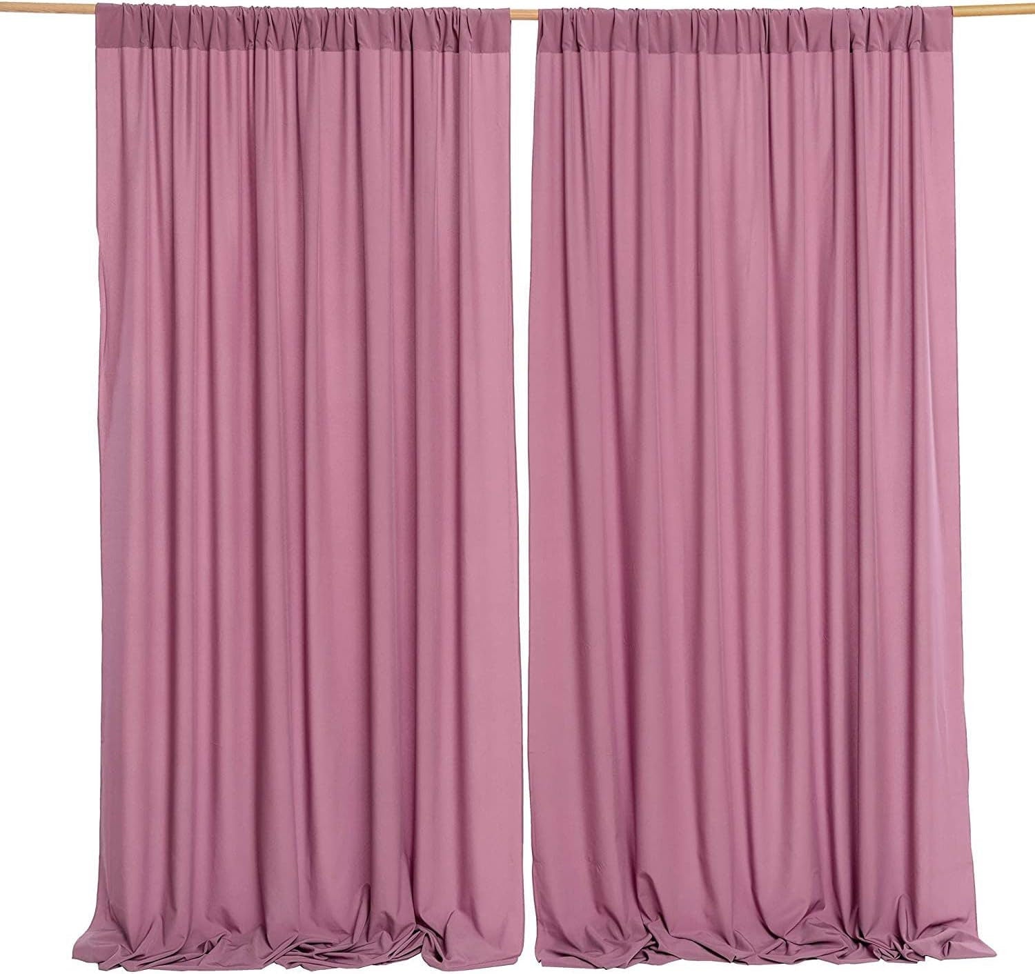 2 PANELS Chiffon Backdrop Curtains Drapes Sheer Chiffon Fabric Photography Curtain Drapes for Wedding Ceremony Party. 21 Colors Available