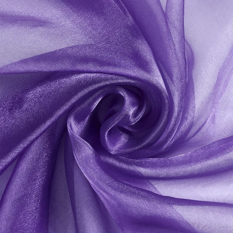 ORGANZA - Polyester Soft Light Weight, Sheer - See Through Crystal Organza Fabric Sold By The Yard.