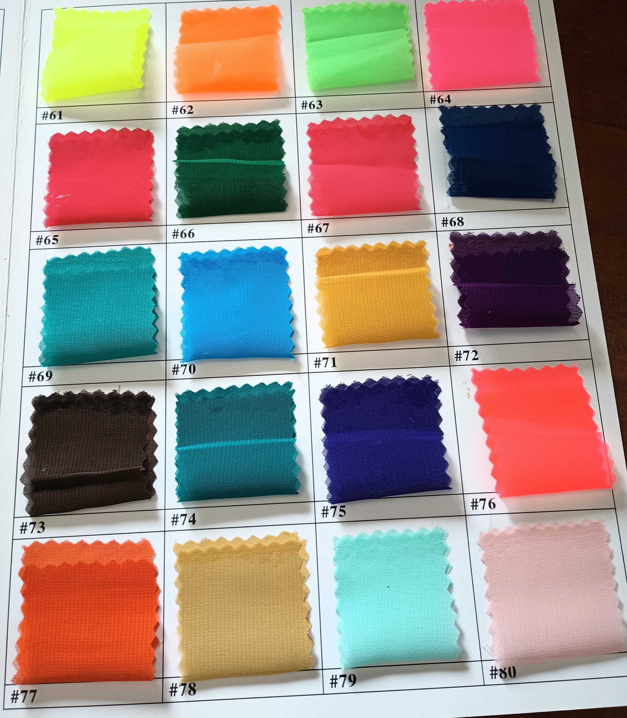 CHIFFON FABRIC - RED - Polyester Soft Light Weight, Sheer, See Through Chiffon Fabric Sold By The Yard.