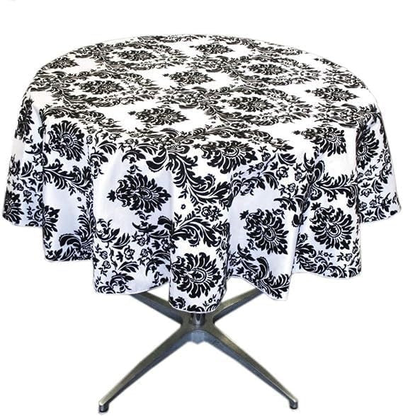 WHITE - Taffeta Flocking Damask Table Rounds for Wedding, Bridal Shower/Baby Shower, Dinner, Special Events/Home Decor.