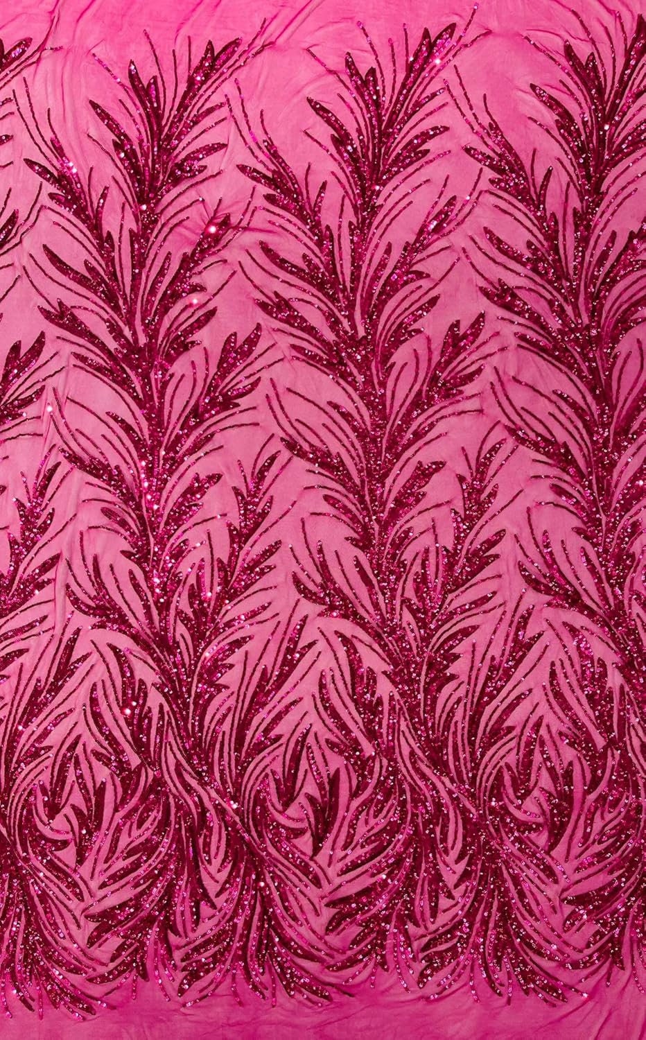 BRANCH - Shiny Sequin Design 4 Way Stretch Mesh Fabric-Prom-Sold By The Yard. Choose Color Below