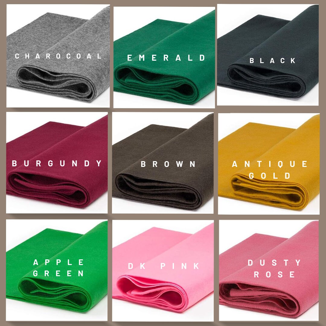 Craft Felt by The Yard 72" Wide. Choose Quantity & Color Below