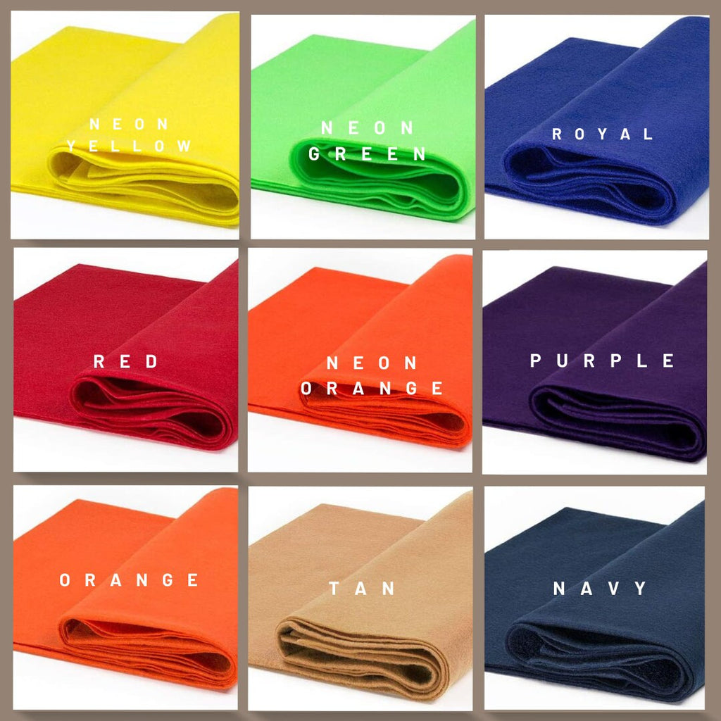 Craft Felt by The Yard 72" Wide. Choose Quantity & Color Below