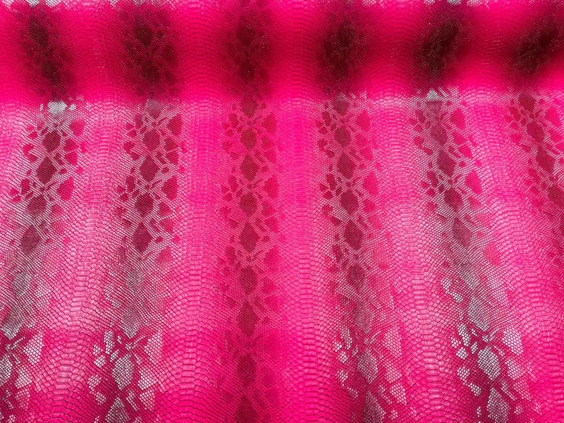 SNAKE - Viper Snake Skin Vinyl-Faux Leather-3D Scales Fabric by The Yard. Choose Color Below