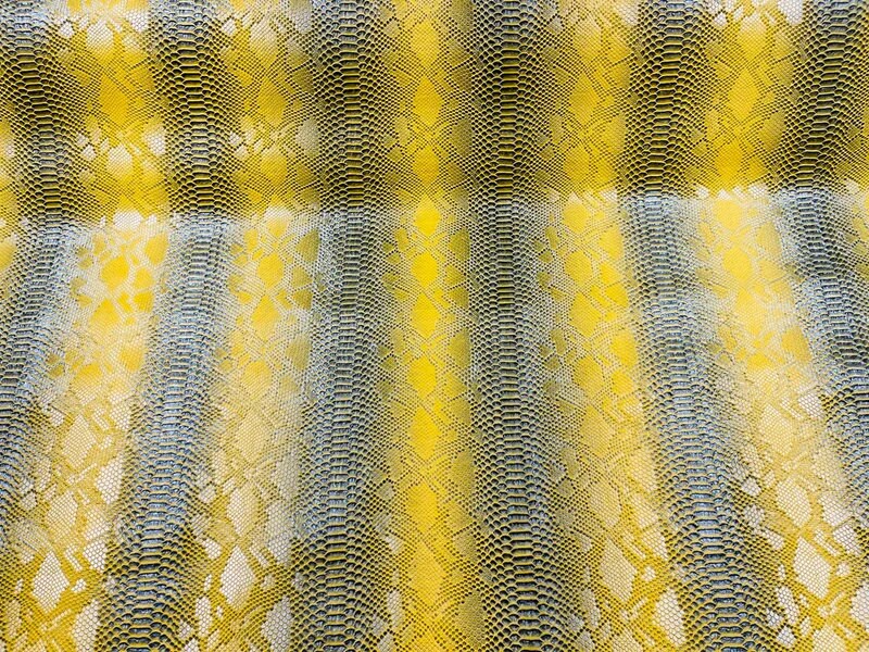 SNAKE - Viper Snake Skin Vinyl-Faux Leather-3D Scales Fabric by The Yard. Choose Color Below