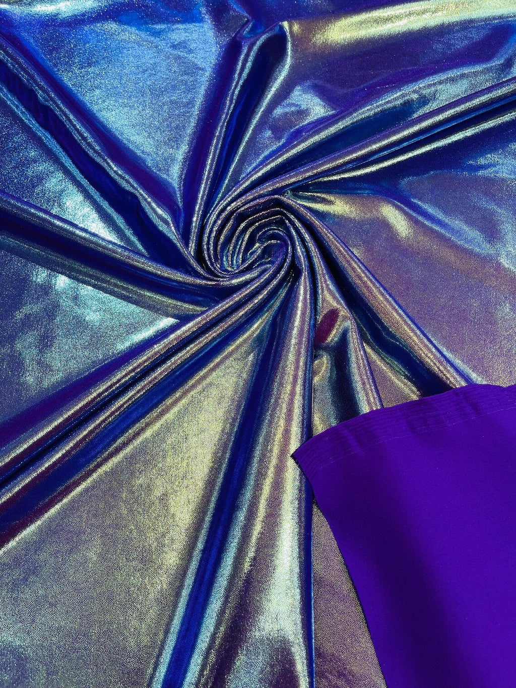 MYSTIQUE - Foggy Foil Metallic Nylon Spandex 4 Way Stretch By Yard. Choose Color Below