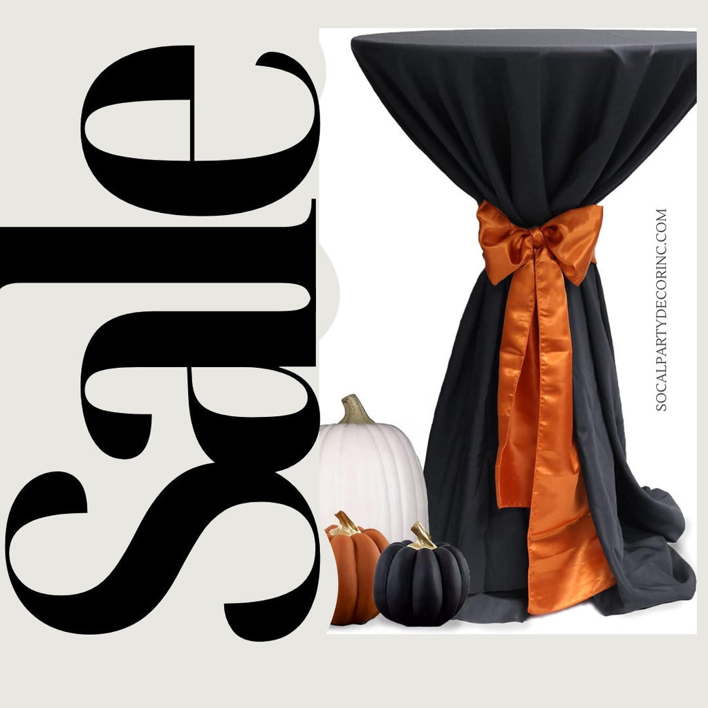 BLACK - 12 PACK Polyester Poplin Washable Round Tablecloth, Stain Wrinkle Resistant Table Cover 120", Fabric Table Cloth Dinning, Kitchen