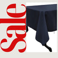 NAVY -Polyester Poplin Washable Rectangular Tablecloth, Stain Wrinkle Resistant Table Cover Fabric Table Cloth for Dinning, Kitchen,Party