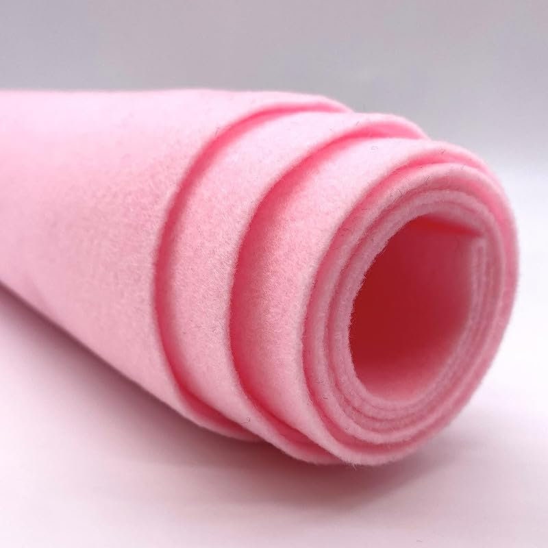 BABY PINK - Craft Felt By Yard 72" Wide Acrylic Felt - Soft and Durable Black Felt Fabric for DIY Arts & Crafts, Decorations and More
