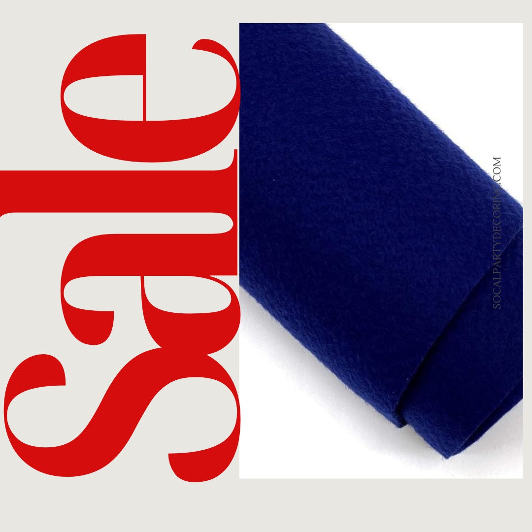 NAVY - Craft Felt By Yard 72" Wide Acrylic Felt - Soft and Durable Black Felt Fabric for DIY Arts & Crafts, Decorations and More