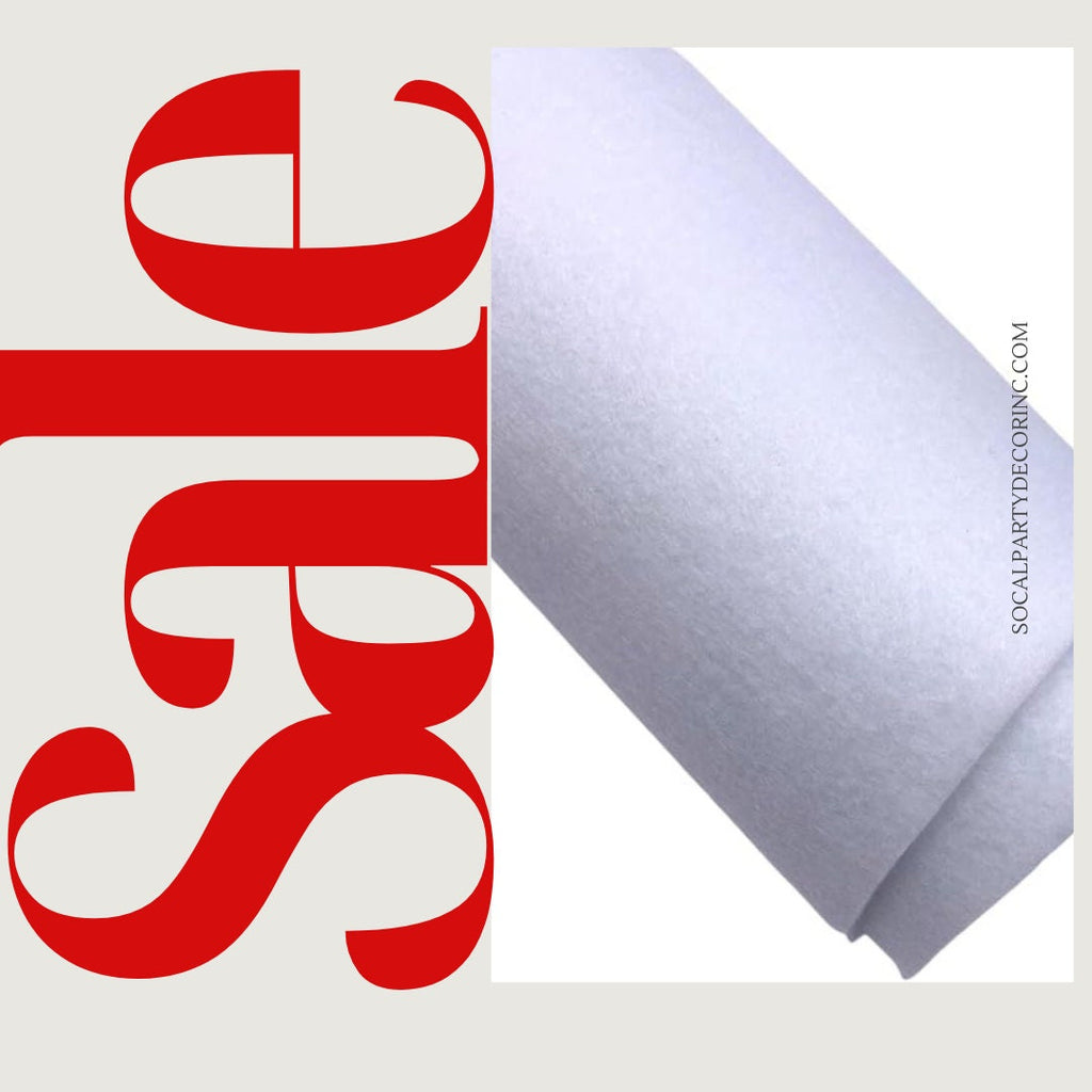 WHITE - Craft Felt By Yard 72" Wide Acrylic Felt - Soft and Durable Black Felt Fabric for DIY Arts & Crafts, Decorations and More