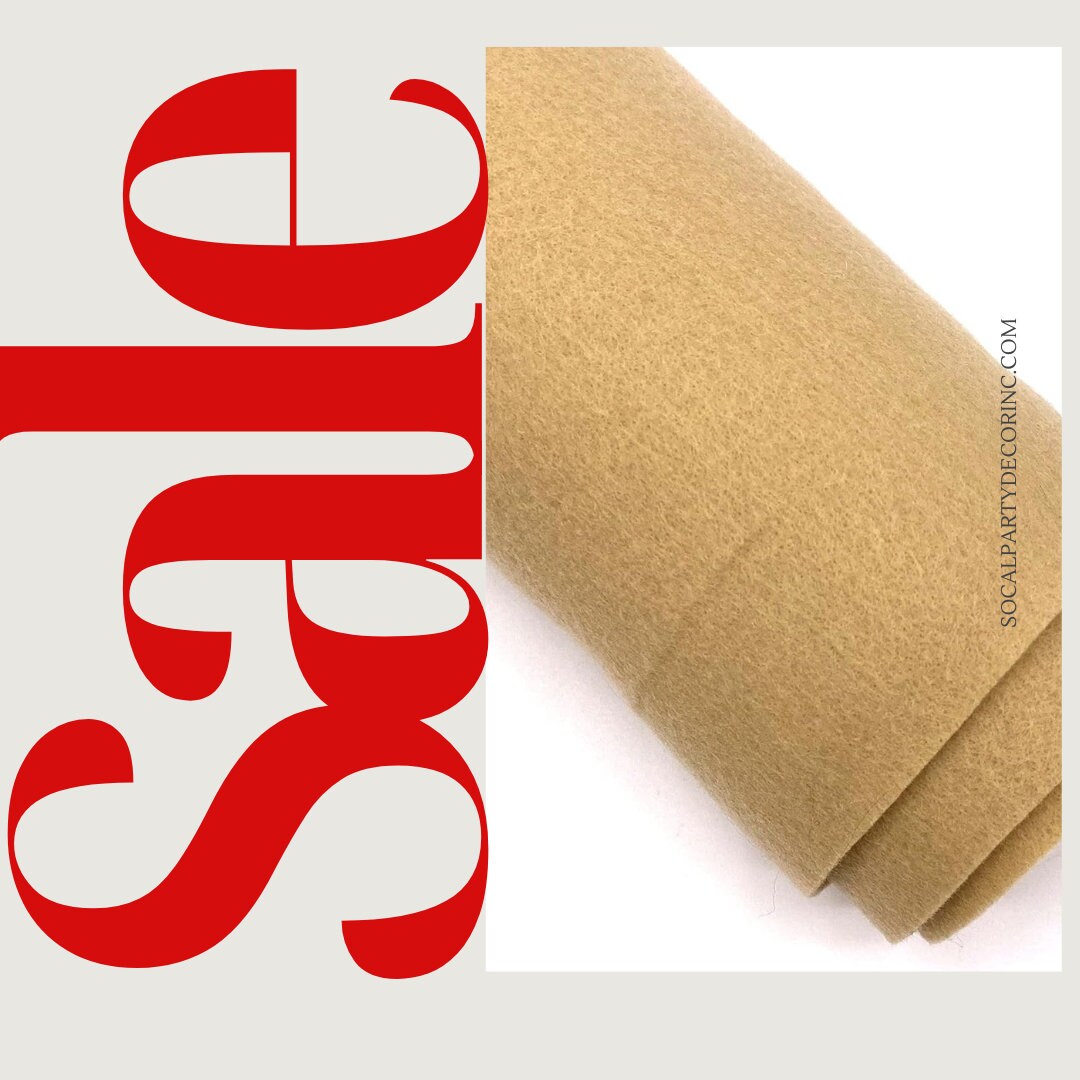 TAUPE - Craft Felt By Yard 72" Wide Acrylic Felt - Soft and Durable Black Felt Fabric for DIY Arts & Crafts, Decorations and More