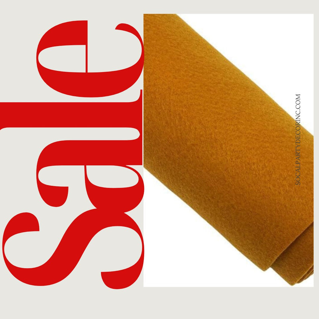 MUSTARD - Craft Felt By Yard 72" Wide Acrylic Felt - Soft and Durable Black Felt Fabric for DIY Arts & Crafts, Decorations and More